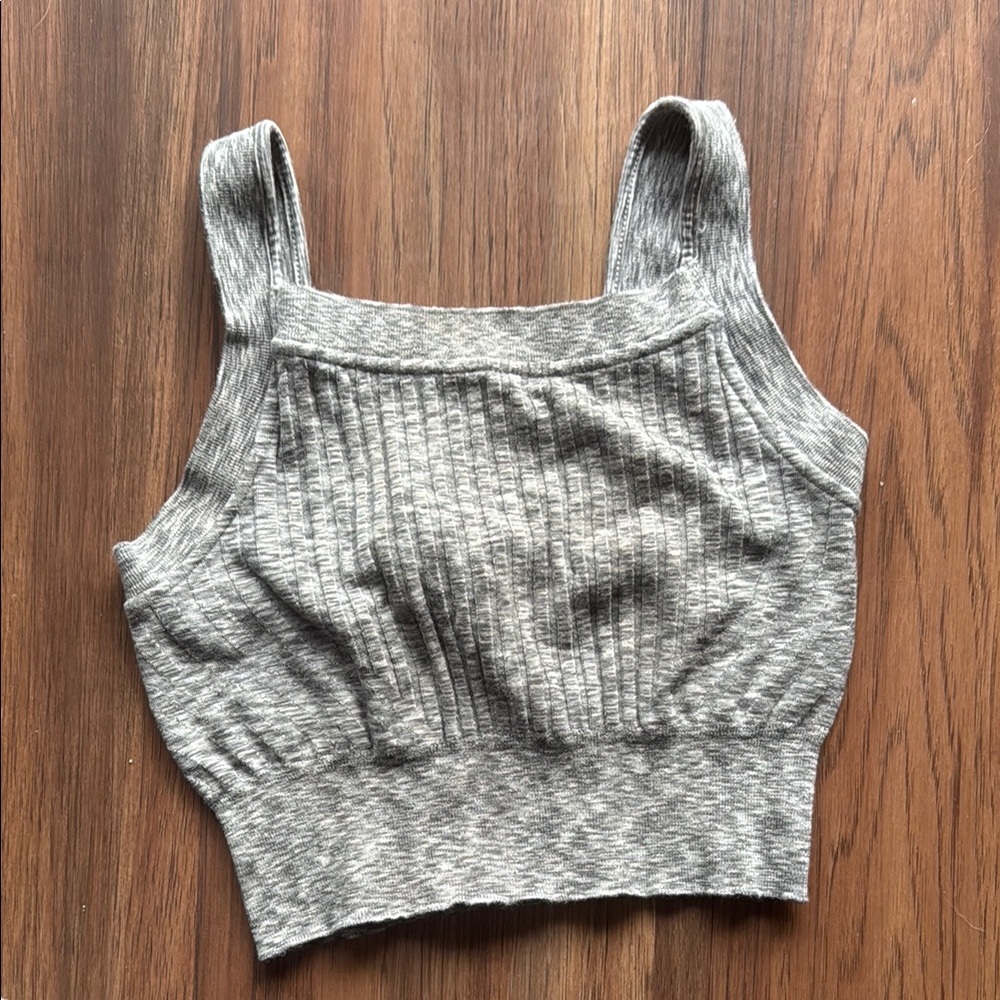 Athleta ❄️Gray Ribbed Women's Top